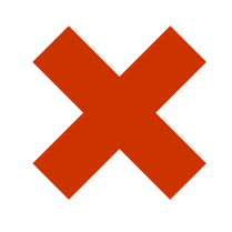 'x' close icon